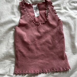 GymsharkMauve Ribbed Tank Top